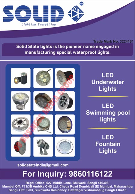 Solid State Lights, Led Underwater Lights, Led Swimming Pool Lights, Led Fountain Lights
