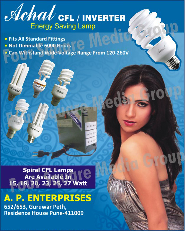 Energy Saving Lamps, Spiral CFL Lamps, Inverters