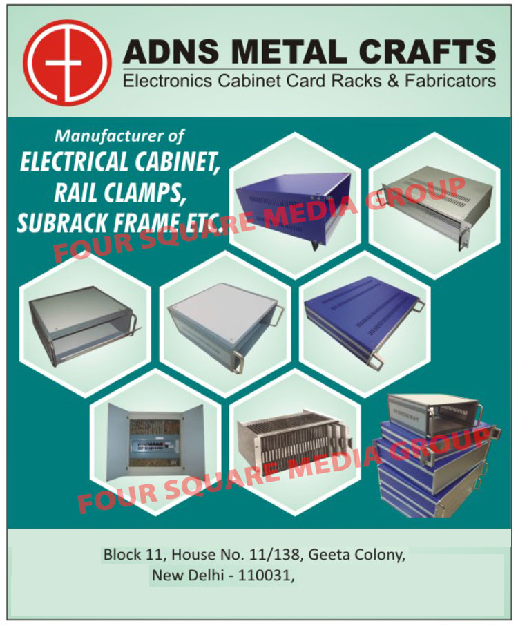 Electronic Cabinet Card Racks, Electronic Cabinet Card Rack Fabricators, Electrical Cabinets, Rail Clamps, Subrack Frame