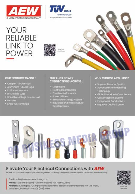 Cable Lugs, Electrical Lugs, Lugs, Copper Tubular Lugs, Aluminium Tubular Lugs, In-Line Connectors, Bi-Metallic Lugs, Sheet Metal Lug, Ring Sheet Metal Lugs, Pin Sheet Metal Lugs, Fork Sheet Metal Lugs, Ferrules