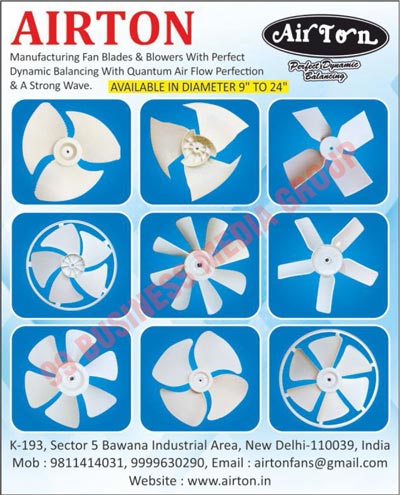 Fan Blades, Fan Blowers