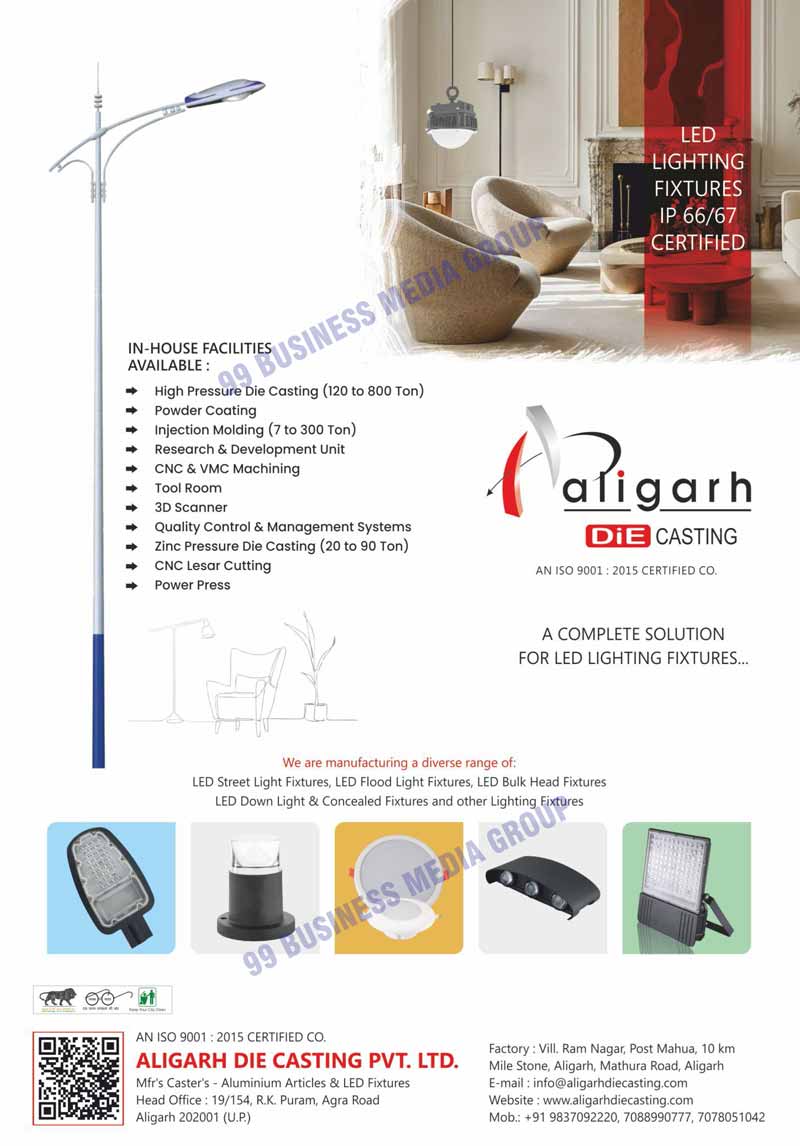 Led Street Light Fixtures, Led Flood Light Fixtures, Led Bulk Head Fixtures, Led Down Light Fixtures, Led Concealed Light Fixtures, Led Light Fixtures