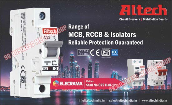 Miniature Ciscuit Breakers, MCBs, RCCBs, Isolators