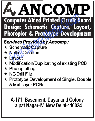 Computer Aided Printed Printed Circuit Boards, Single Prototye Printed Circuit Boards, Double Prototye Printed Circuit Boards, Multilayer Prototye Printed Circuit Boards,Printed Circuit Board, CAD Tooling Services, CAM Tooling Services, PCB Design, PCB Designing Services, Schematic Capture Service, Netlist Creation Service, Layout Service, Photoplotting Service