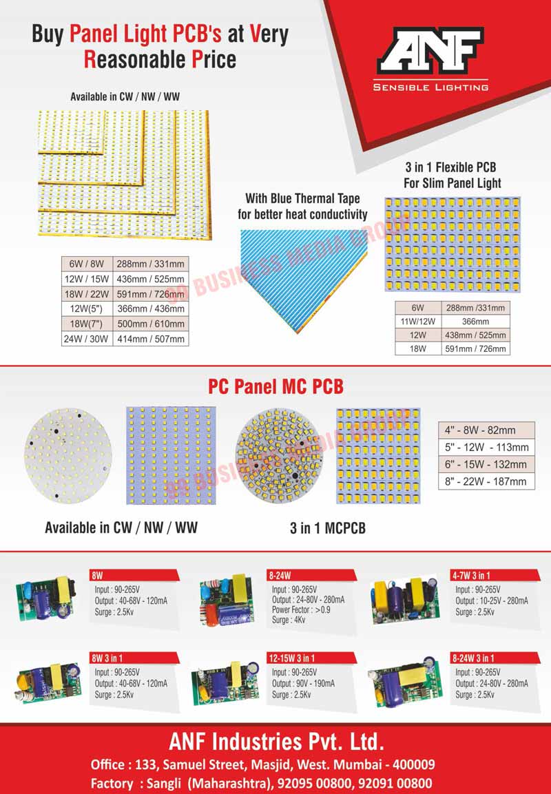 Thermal Tapes, Led Mounted Flexible PCBs, Panel Light Drivers, Tube Light MCPCBs, PC Panel Housings, PC Panel MCPCBs, PC Panel Drivers, Blue Thermal Tapes, Tube Light Drivers, Slim Panel Light Flexible PCBs, Led Panel Lights, Led PCBs, Led Drivers, Panel Light PCBs, Led Light PCBs