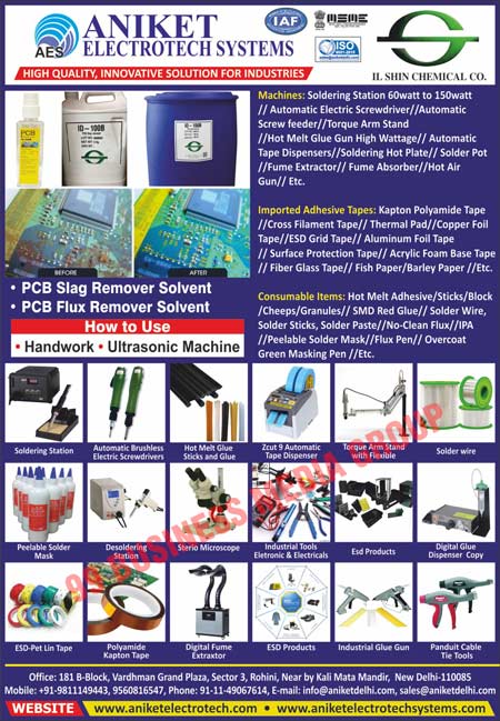 Hot Melt Glue Sticks, Glue Guns, Electric Screwdrivers, Pneumatic Screwdrivers, Soldering Stations, SMD Rework Stations, Hot Air Blowers, ESD Products, 3M Tapes, Cleaners, CCT Korean Tapes, CCT Korean Adhesives, Connectors, Power Tools, Hand Tools, Pneumatic Tools, Air Tools, Cutting Tools, Conformal Coating Products, Clean Room Products, Safety Terminals, Testing Consumables, Measurement Antistatic Consumables, Solder Pastes, SMT Glues, Antistatic Control Products, Static Control Products, TIP Temperature Thermometers, SMT Red Glues, Thermal Compounds, RTV, Infrared Temperature Measurement Meters, Wire Strippers, Stripmasters, Hot Melt Glue Guns, Soldering Equipments, Mini Solder Pots, Cleaning Soldering Tips, Spond Soldering Tips, Soldering Station Heating Elements, Soldering Tips, Solder Pastes, Sticky Mats, Sticky Rollers, Clean Room Wipers, Shoe Cover Dispensers, Floor Marking Tape Dispensers, Automatic Tape Dispensers, Floor Marking Tapes, ESD Tapes, Glass Cloth Tapes, Kapton Tapes, Copper Tapes, Anti Static Heat Proof Tapes, Automatic Electric Screwdrivers, Screwdriver Beets, Automatic Screw Feeders, Anti Static Mats, Anti Static Tiles, ESP Aprons, ESP Slippers, Anti Static Shoes, Anti Static Wrist Straps, Cordles Wrist Bands, Anti Static PCB Tray L Type, Anti Static PCB Tray I Types, Anti Static Brushes, Anti Static Tweezers, Multimeters, Cable Tie Guns, Solder Masks, SMD Red Glues, PCB Flux Remover Solvents, PCB Slag Remover Solvents, Magnifying Lamps, ESD Devices, SR Meters, Nippers, Wire Strip Masters, Smoke Absorbers, SMD Component Counters, Desoldering Pumps, Anti Static Finger Costs