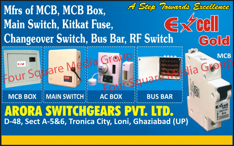 Mcb, Mcb Box, Main Switch, Kitkat Fuse, Changeover Switch, Bus Bar, Rf Switch