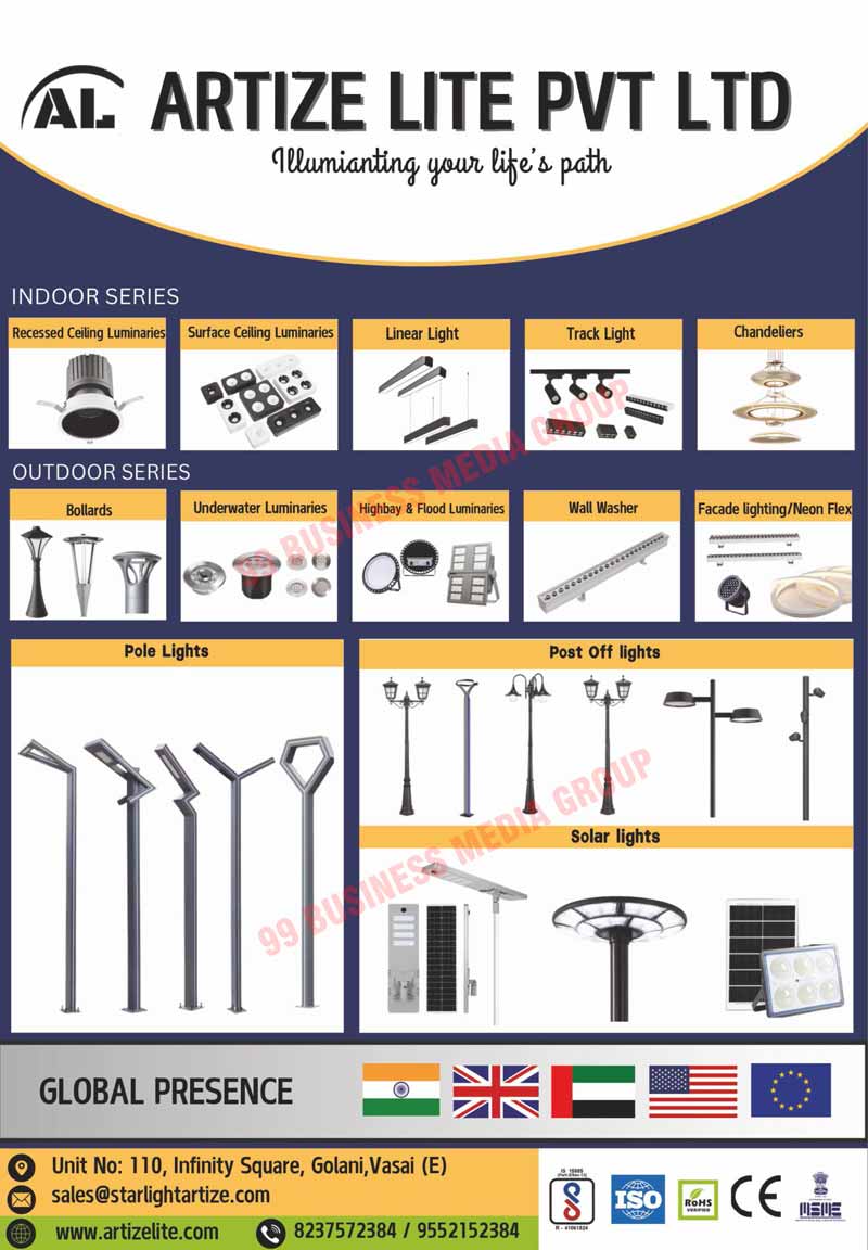 Led Lights, Indoor Series, Recessed Ceilling Luminaries, Surface Ceilling Luminaries, Linear Lights, Track Lights, Chandeliers, Outdoor Series, Bollards, Underwater Luminaries, Highbay Luminaries, Flood Luminaries, Wall Washers, Facade Lights, Neon Flexes, Pole Lights, Post Off Lights, Solar Lights