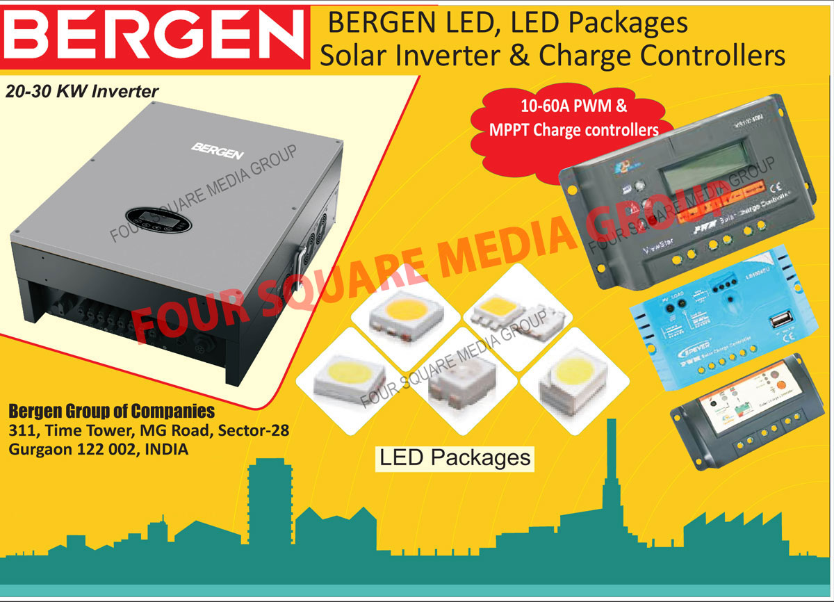 Led Packages, Solar Inverters, Solar Charge Controllers, PWM Charge Controllers, MPPT Charge Controllers