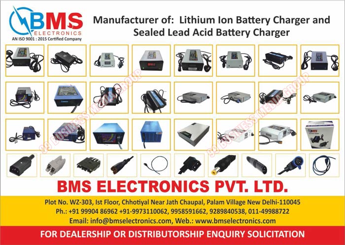Lithium Ion Battery Chargers, Sealed Lead Acid Battery Chargers