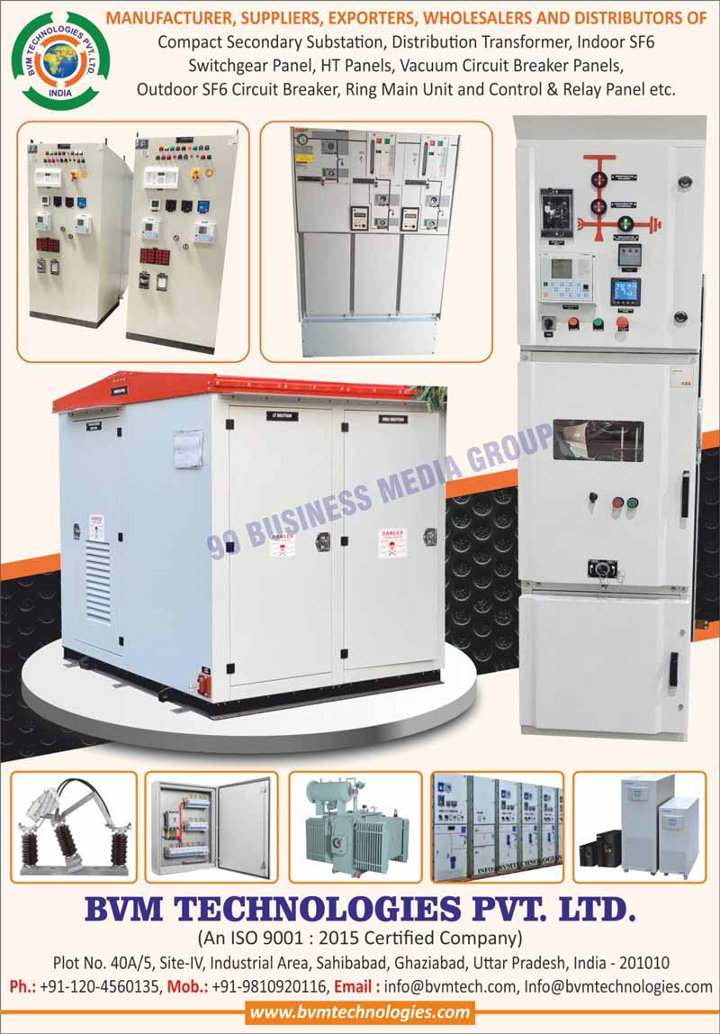 Electrical Transformers, Electrical Panels, Compact Secondary Substations, Distribution Transformers, Indoor SF6 Switchgear Panels, HT Panels, Vacuum Circuit Breaker Panels, Outdoor SF6 Circuit Breakers, Ring Main Unit Pnaels, Control Panels, Relay Panels