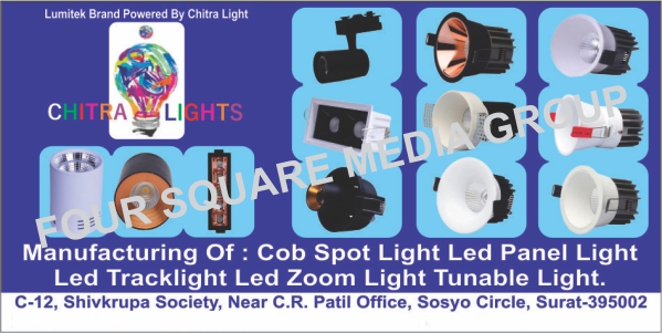 Led Lights Like, Panel Lights, Track Lights, Zoom Lights, Tunable Lights, Cob Spot Lights