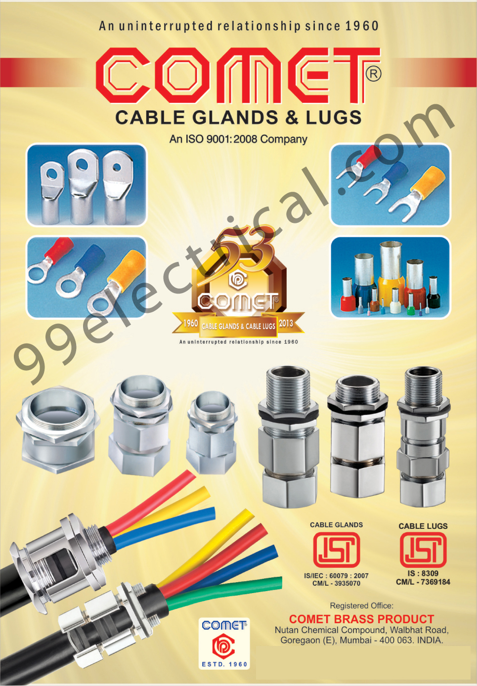 Cable Glands, Cable Lugs,Electrical Parts, Lugs, Glands, Cable Accessories, Cable Connectors, Cable Terminals, Conductors