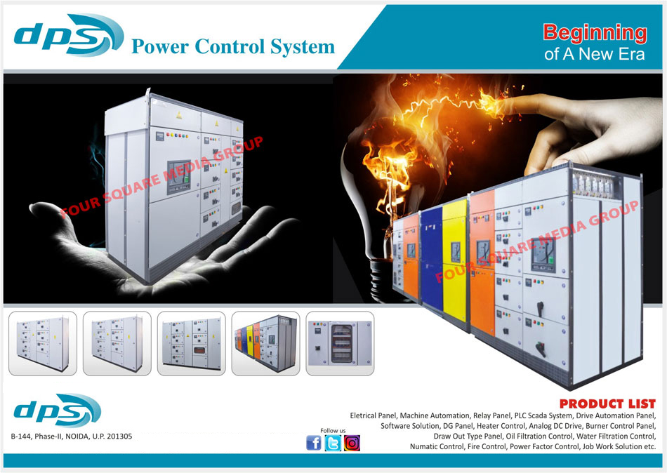 Electrical Panels, Machine Automation Services, Relay Panels, PLC Scada System, Drive Automation Panels, Software Solutions, DG Panels, Heater Controls, Analog DC Drives, Burner Control Panels, Draw Out Type Panels, Oil Filtration Controls, Water Filtration Controls, Numatic Controls, Fire Control, Power Factor Controls