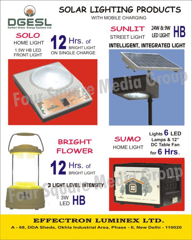 Led Front Lights, Integrated Lights, Intelligent Lights, Solar Street Lights, Home Lights, Solar Lighting Products