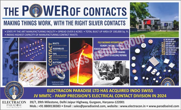 Silver Contacts, Contact Rivets, Contact Assemblies, Contact Tips, Contact Buttons, Silver Alloy Wires, Silver Alloy Profiles, Silver Alloy Strips, Contact Materials, Silver Contact Materials