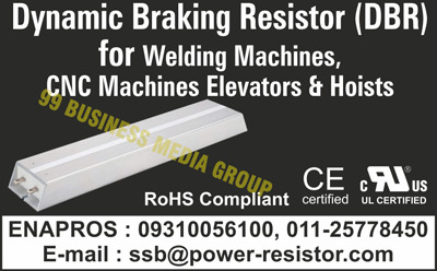 Braking Resistors, Dynamic Braking Resistors,  Welding Machine DBR, CNC Machine DBR, Hoist Dynamic Braking Resistors, Hoist DBR, Elevator Dynamic Braking Resistors