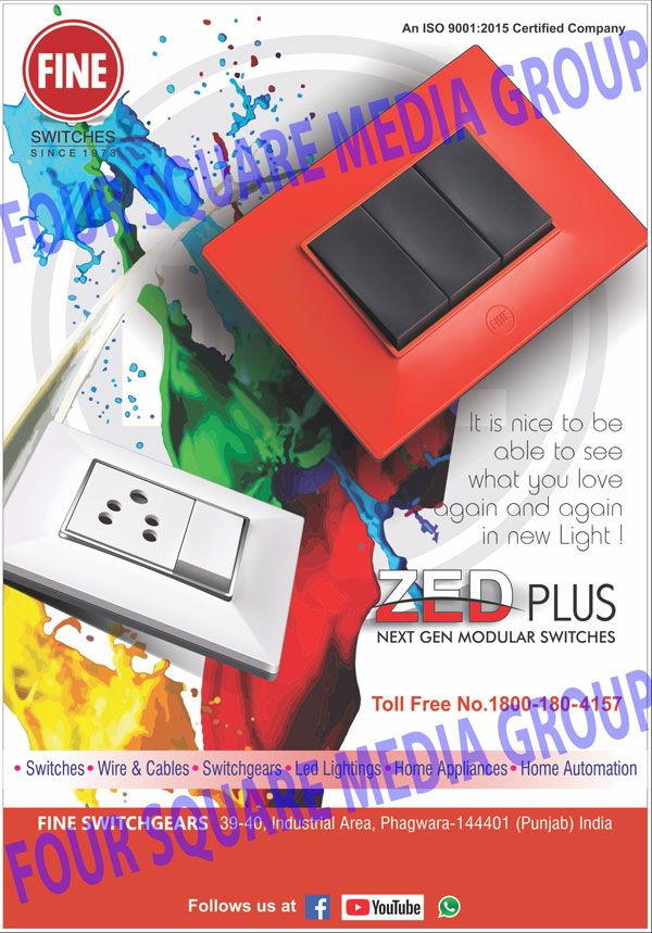 Modular Switches, Wires, Cables, Switchgears, Led Lights, Home Appliances, Home Automation
