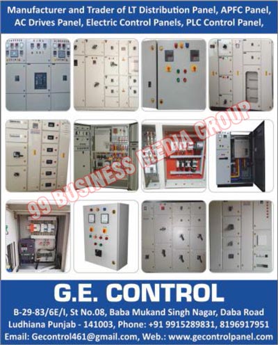 Electrical Panels, LT Distribution Panels, APFC Panels, AC Drive Panels, Electric Control Panels, PLC Control Panels