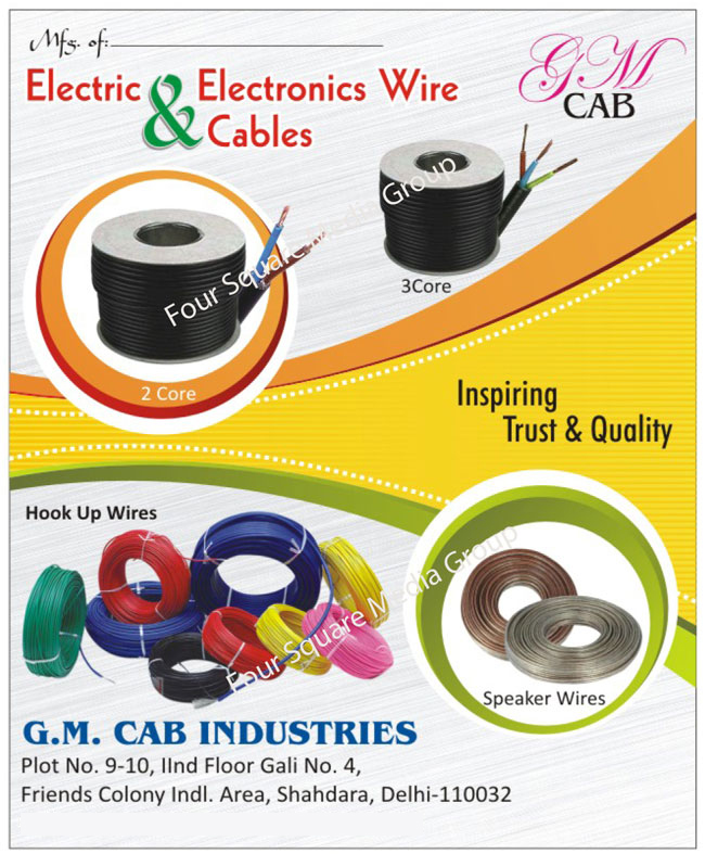 Electric Wire, Electric Cable, Electronic Wire, Electronic Cable, Two Core Wire, Three Core Wire, Two Core Cable, Three Core Cable, Hook Up Wire, Speaker Wire