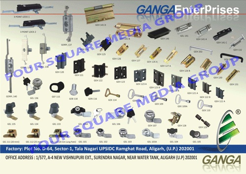 Electrical Panel Locks, Electrical Panel Accessories, Plastic Moulded Components, Plastic Moulded Steel Components, Plastic Mounded Zinc Components, Steel Zinc Components, Cam Locks, Tool Box Locks, Tublar Locks, Drawer Knobs, Cam Lock Keys, Ms Locks, Door Lock Hardware, Black Powder Coating Opening Angles, Die Cast Lift Off Hinges, Powder Coated Aluminium Angles, Die Casting Flat Hinges, Standard Cams, Concealed Hinges, Standard Cams, Heavy Duty Concealed Hinges, Die Cast Flat Hinges