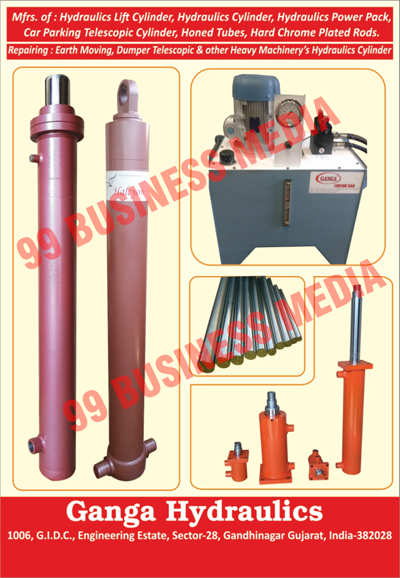 Hydraulic Lift Cylinders, Hydraulic Cylinders, Hydraulic Power Packs, Car Parking Telescopic Cylinders, Honed Tubes, Hard Chrome Plated Rods, Earth Moving Repairs, Dumper Telescopic Repairs, Heavy Machinery Hydraulics Cylinder Repairs