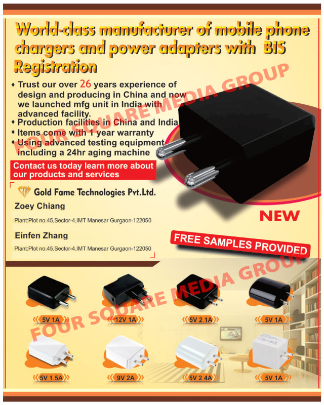 Mobile Phone Charger Adapters, Power Adapters