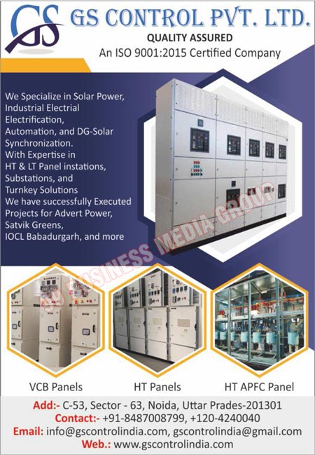 Solar Powers, Industrial Electrical Electrifications, Automations, DG Solars, Synchronizations, HT Panel Instations, LT Panel Instations, Substations, Turnkey Solutions, LT Switchboards, Protection Systems, HT Panels, LT Panels, Automation Systems, Cable Trays, Bus Ducts, VCB Panels, HT APFC Panels, Electrical Panels