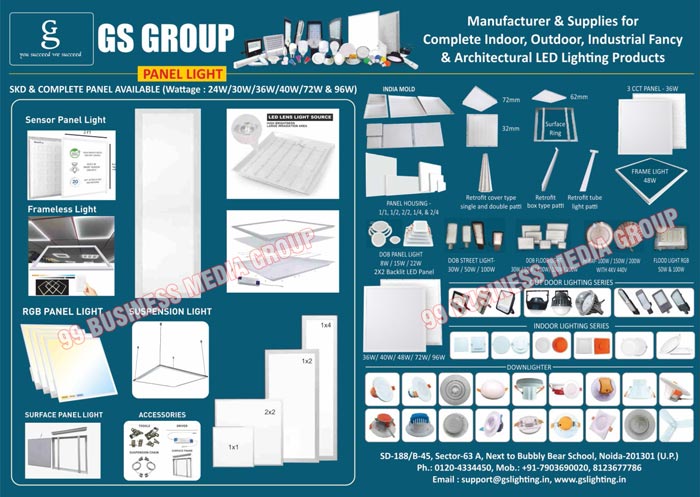 Led Lights, Led Light Products, Indoor Led Lights, Outdoor Led Lights, Industrial Fancy Led Lights, Architectural Led Lights, Panel Lights, Sensor Panel Lights, Frameless Lights, RGB Panel Lights, Suspension Lights, Surface Panel Lights, Panel Light Accessories, Panel Housings, Surface Rings, CCT Panels, Retrofit Cover Type Single Patti, Retrofit Cover Type Double Patti, Retrofit Box Type Patti, Retrofit Tube Light Patti, Frame Lights, DOB Panel Lights, Backlit Led Panels, DOB Street Lights, DOB Flood Lights, Flood Light RGB, Outdoor Lights Series, Indoor Lights Series, Downlighters