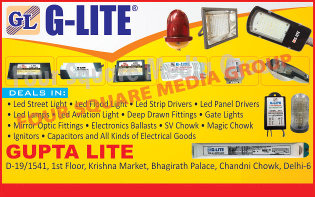 Led Street Lights, Led Flood Lights, Led Strip Drivers, Led Panel Drivers, Led Lamps, Led Aviation Lights, Deep Draw Fittings, Gate Lights, Mirror Optic Fittings, Electronic Ballasts, SV Chowks, Magic Chowks, Ignitors, Capacitors, Electrical Goods