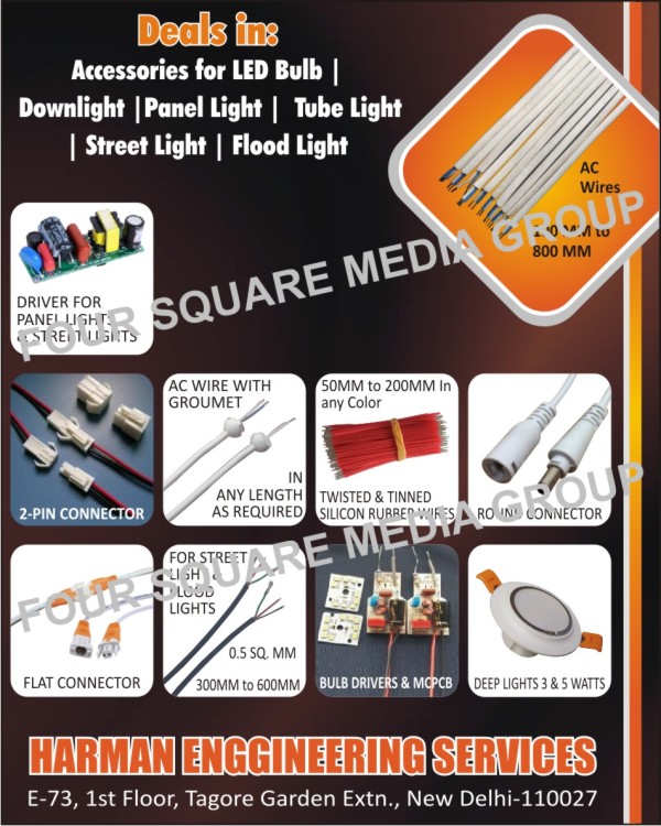 Led Bulb Accessories, Down Light Accessories, Panel Light Accessories, Tube Light Accessories, Street Light Accessories, Flood Light Accessories