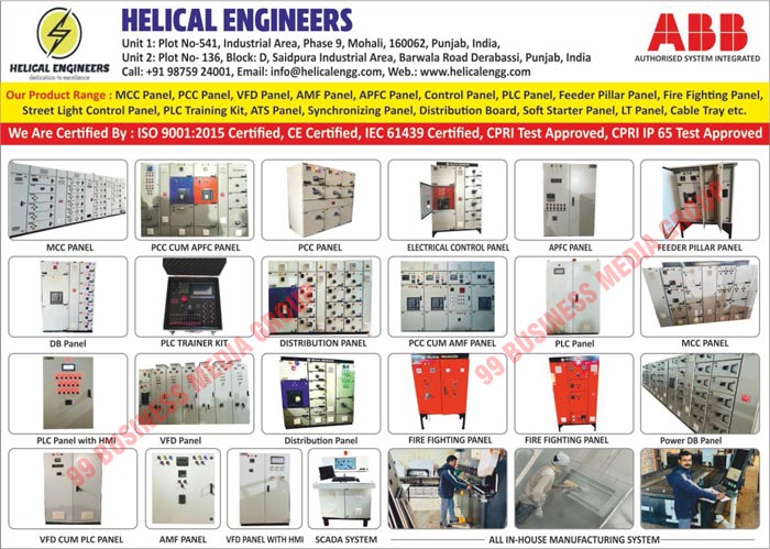Electrical Panels, MCC Panels, PCC Panels, VFD Panels, AMF Panels, APFC Panels, Control Panels, PLC Panels, Feeder Pillar Panels, Fire Fighting Panels, Street Light Control Panels, PLC Training Kits, ATS Panels, Synchronizing Panels, Distribution Boards, Soft Starter Panels, LT Panels, Cable Trays, PCC CUM APFC Panels, Electrical Control Panels, DB Panels, Distribution Panels, PCC CUM AMF Panels, Power DB Panels, VFD CUM PLC Panels, Scada Systems