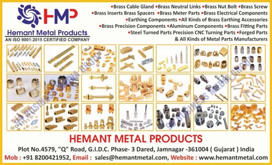 Metal Products, Electrical Brasses, Brass Cable Glands, Brass Neutral Links, Brass Nut Bolts, Brass Screws, Brass Inserts, Brass Spacers, Brass Meter Parts, Brass Electrical Components, Earthing Components, Brass Earthing Accessories, Brass Precision Components, Aluminum Components, Brass Fitting Parts, Steel Turned Parts, Precision CNC Turning Parts, Forged Parts, Metal Parts