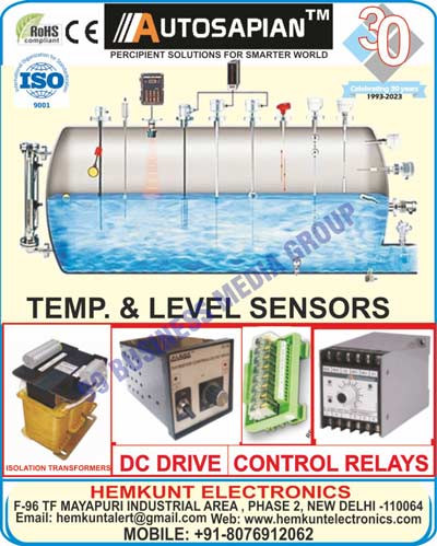 Float Switches, Magnetic Level Sensor Switches, Flow Switches, Three Phase Transformers, Chokes, Transformers, DC Drives, Magnetic Door Switches, Magnetic Door Relays, Water Level Controllers, Level Sensors, Line Chokes, Transformers, Relay Modules, Temperature Sensors, Isolation Transformers