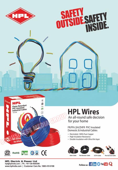 Street Lights, Flood Lights, Lamp Lights, Cables, Wires, PVC Insulated Domestic Cables, PVC Insulated Industrial Cables, Solar Cables, Flat Elevator Cables, CCTV Cables, Fire Survival Cables