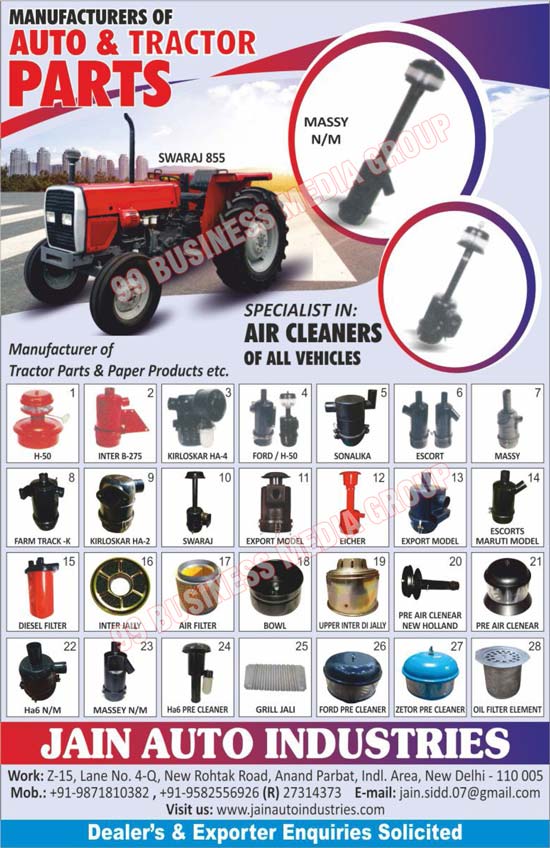 Tractor Parts, Auto Parts, Automotive Spare Parts, Automotive Air Cleaners, Vehicle Air Cleaners, Basket Filters, Air Cleaner Assemblies, Air Cleaner Assembly Spare Parts, Diesel Filters, Led Lights, Paper Products, Paper Napkins, Tissue Papers, Kitchen Towels, Toilet Rolls, Air Filters, Pre Air Cleaners, COB Lights, Surface Lights, Round Lights, Plate Napkins, Snack Napkins, Kitchen Rolls, Tractor Air Cleaners, Oil Filter Elements, Grill Jali, Ford Pre Cleaners, Automotive Bowls