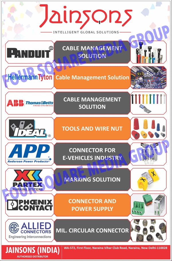 Wiring Accessories, Wiring Tools, Cable Ties, Conduit Pipes, Cable Glands, Cable Lugs, Marking Solutions, Terminals, PCB Connectors, Power Supplies, SPD, Rotary Switches, CAM Switches, DC Switches, Crimping Tools, Cutting Tools, Cutting Lugs, Wire Nuts, T And M Products, T And M Tools, Termination Products, Enclosures, Allied Connectors