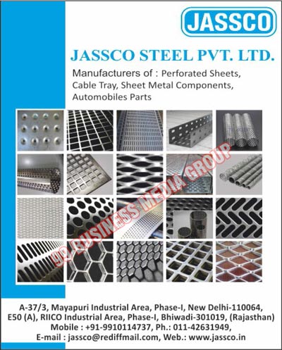 Perforated Sheets, Cable Trays, Sheet Metal Components, Automobiles Parts, Expanded Metals
