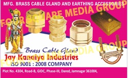 Brass Cable Glands, Earthing Accesoories