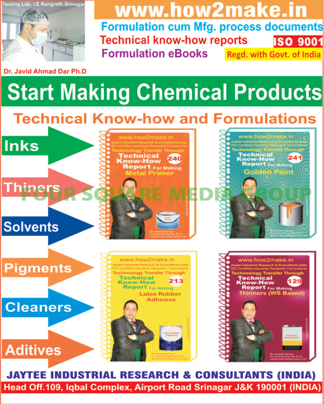 Formulation Process Documents, Manufacturing Process Documents, Formulation E Books, Product Making Technology, Technical Reports,Consultancy Services, Car Polishes, Car Care Products, Car Accessories