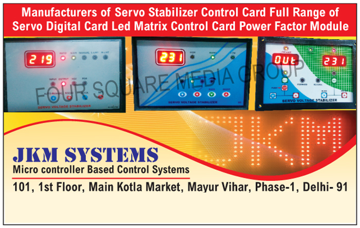 Servo Stabilizer Control Cards, Servo Digital Cards, Led Matrix Control Cards, Power Factor Modules