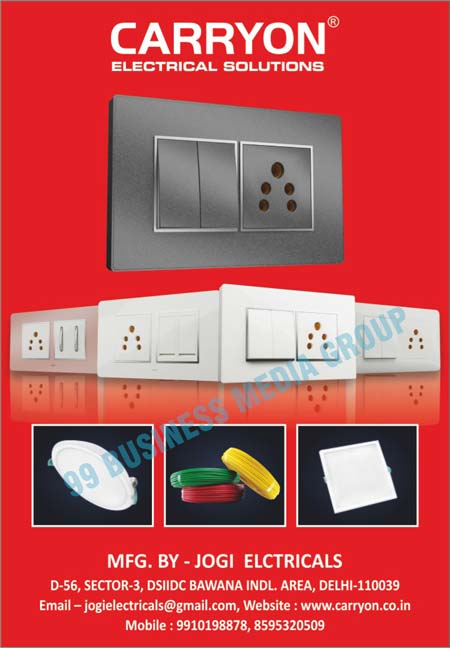 Plugs, Sockets, Wires, Switch Boards, Led Lights