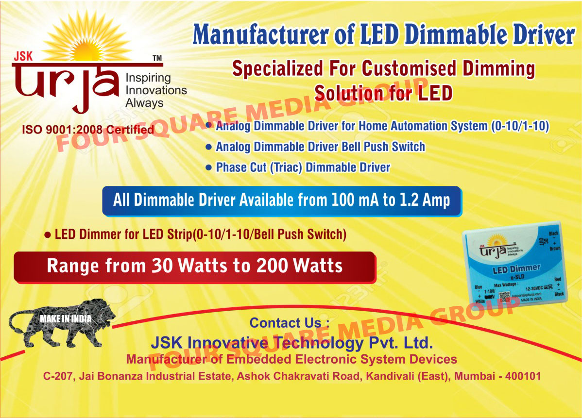 Led Dimmable Drivers, Dimmable Led Drivers, Analog Dimmable Driver for Home Automation Systems, Analog Dimmable Driver Bell Push Switches, Phase Cut Dimmable Drivers, Led Dimmers for Led Strips, Customised Led Dimming Solutions, Customized Led Dimming Solutions, Embedded Electronics System Devices, Face Cut Triac Dimmable Drivers, Led Lights