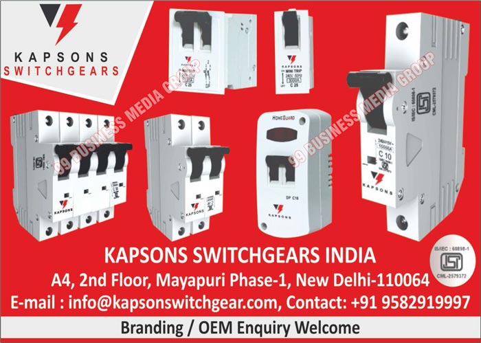 Switches, Single Pole MCBs, Four Pole MCBs, 
Double Pole MCBs, Isolator Switches, Switchgears, Electrical Switchgears