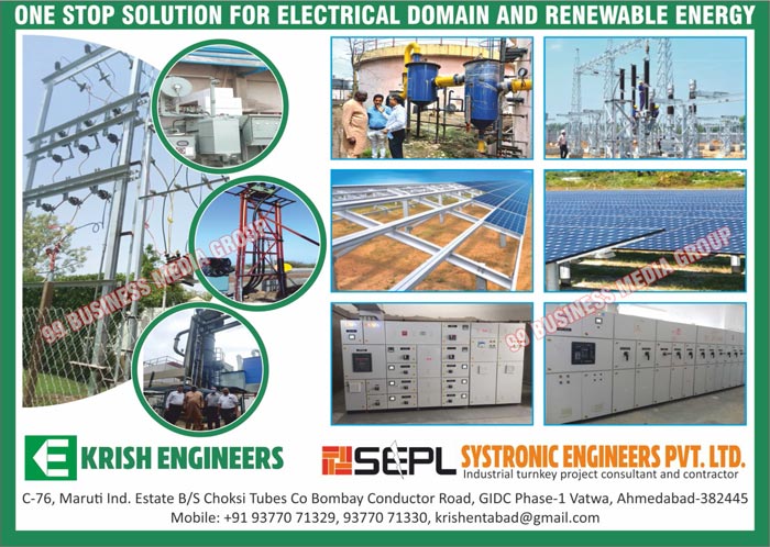 Power Distribution Panels, Main LT Panels, Blow Room Panels, Conversion Panels, Texinvert Conversion Kits, Padmatex Main Control Conversion Kits, Feed Roll Motor Electronic Controllers, Stop Motion Units, Universal Counter Meters, Breaking Timers, Primary Disc Filters, Rotary Drum Filters, Universal Length Counters, Perforated Type Cable Trays, Ladder Type Cable Trays, Trunking Type Cable Trays, Cable Tray Supports, Earthing Electrodes, Earthing Conductors, Bus Bar Ducts, Flexible Busbars, Electrical Installation Services