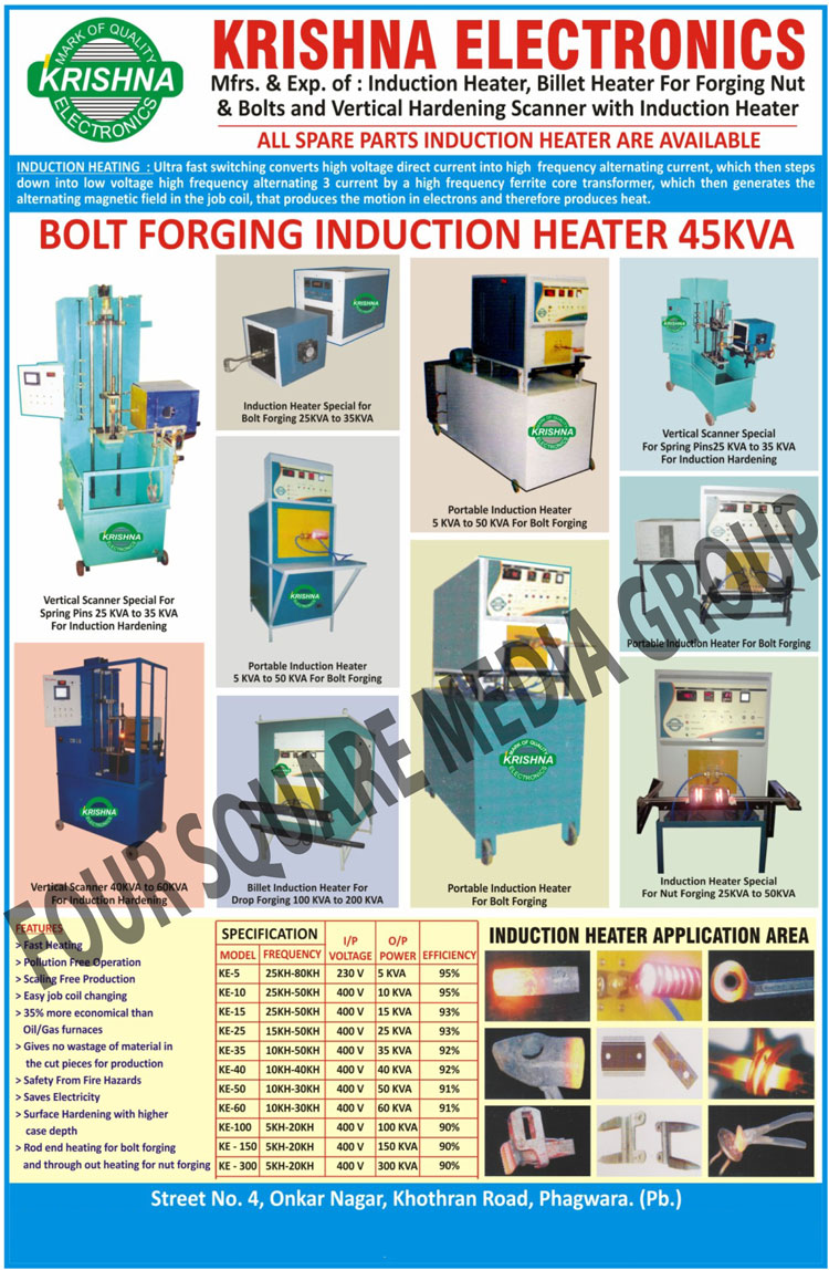 Induction Heater for Forging Nuts, Induction Heater for Forging Bolts, Vertical Hardening Scanner with Induction Heaters, Induction Heater Spare Parts, Billet heater for Forging Nuts, Billet Heater for Forging Bolts, Bolt Forging Induction Heaters, Billet Induction Heater for Drop Forgings, Portable Induction Heater for Bolt Forgings, Vertical Scanner for Induction Hardening of Spring Pins, Vertical Scanner for Induction Hardening, Induction Heater for Nut Forgings