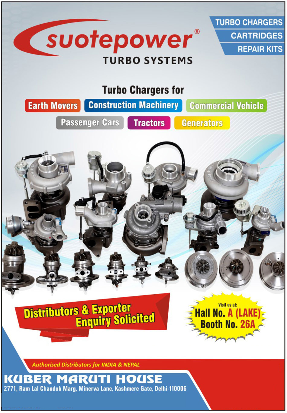 Turbochargers, Turbocharger Manufacturers India