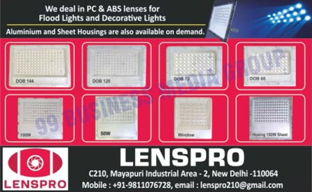 Led Light Lenses, Flood Light PC Lenses, Flood Light ABS Lenses, Decorative Light PC Lenses, Decorative Light ABS Lenses