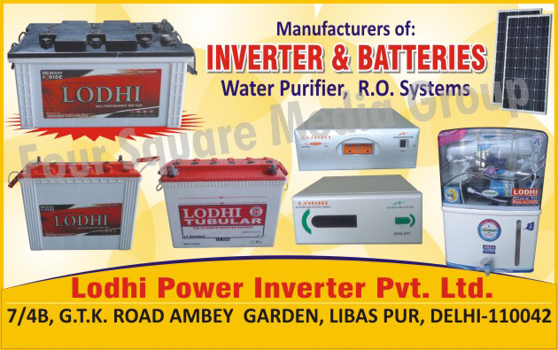 Water Purifier, Reverse Osmosis Systems, Inverters, Batteries