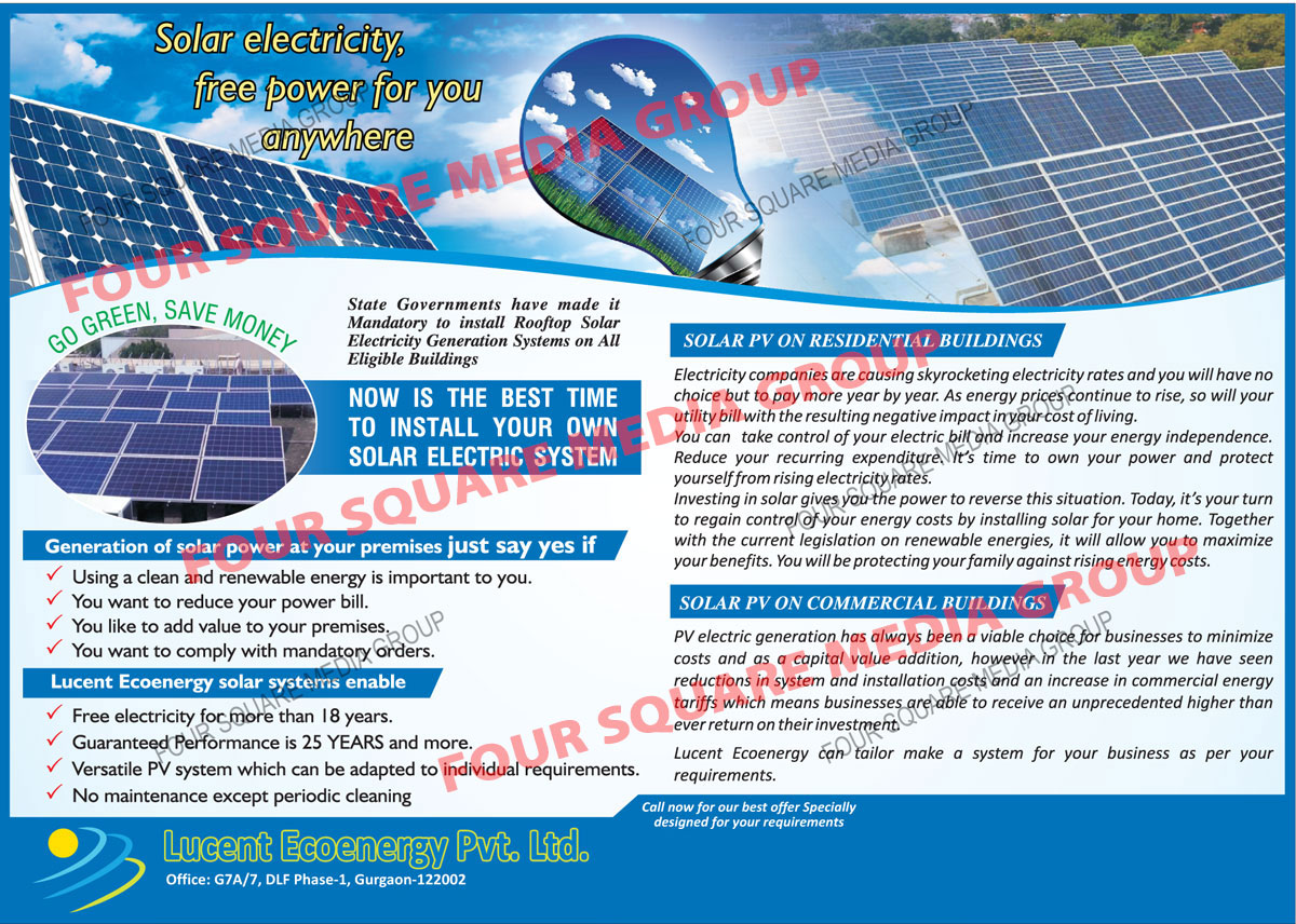 Solar PV Panels, Solar Rooftop Systems